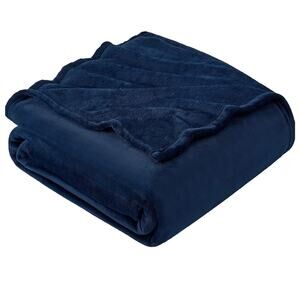 HANSLEEP Fleece Blanket- Navy Blue- 50x65